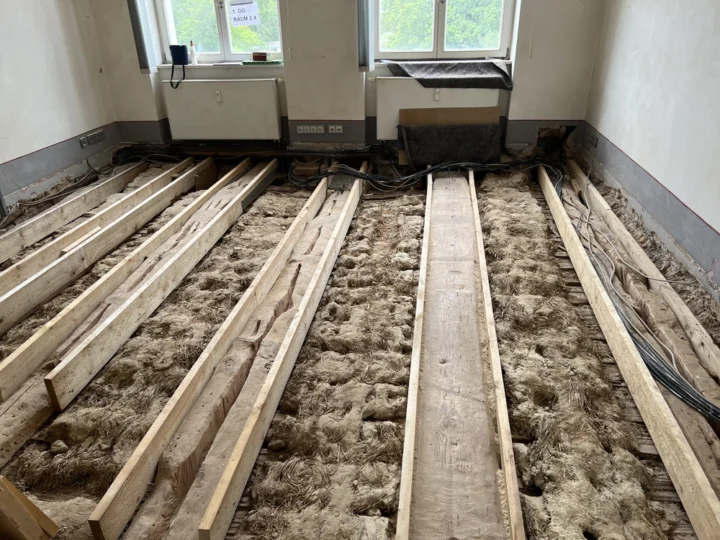 Amthauptmannshaus Oranienburg Boden vor Sanierung